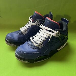 Youth 7Y Nike Air Jordan 4 Retro Winterized Loyal Blue Shoes CQ9745-401
